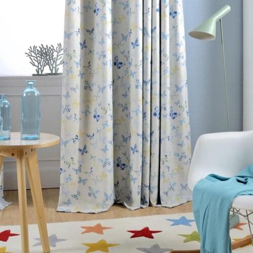 New Simple Modern Shuttle High Precision Full Shading Printing Curtains For Living Dining Room Bedroom. Pink Curtains