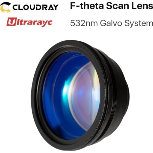 Ultrarayc 532nm F-theta Scan Lens Field Lens Focal length 100-500mm Scan Field 70×70-360×360 for 532nm Fiber Laser Galvo System