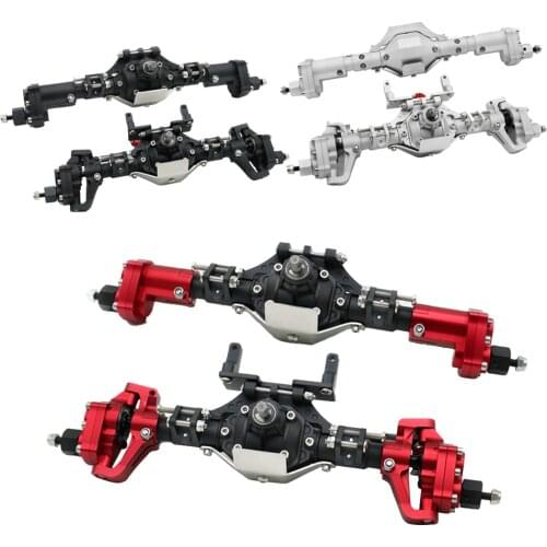 Front and Rear Portal Axle CNC Aluminum Alloy Anodized for 1/10 RC Rock Crawler Axial SCX10 II Spiral Gear 90046 90047 D90 RC4WD