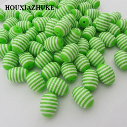 14*19 mm plastic oval striped beads for garment chunky necklaces making 80 pcs per lot free shipping