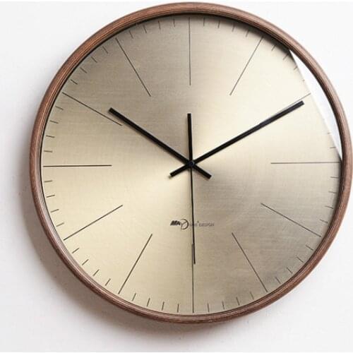 Luxury Creative Gold Wall Clocks Large Vintage Nordic Wall Clock Living Room Modern Minimalist Watch Mute Home Christmas C6T