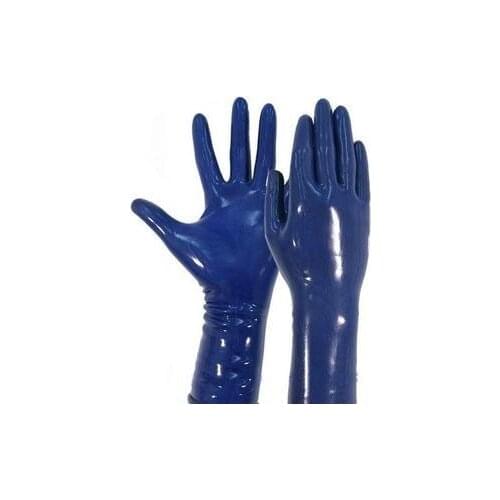 Blue Latex Gloves Size M