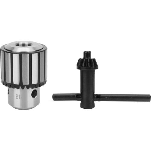 B12 Key Type Drill Chuck High Speed Steel High Accuracy Taper Mounted Drill Chuck 1-10mm Clamping Range