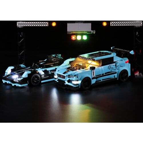 LED Light Kit For Speed Champions 76898 Formula E Racing GEN(Only LED Light, No Block Kit)