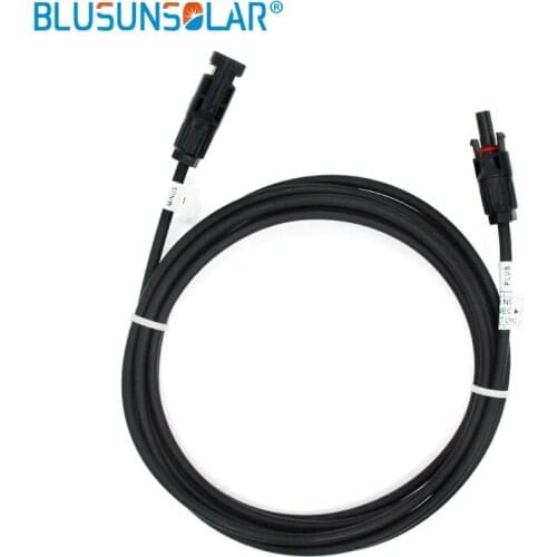 1 Pair Hot Sale Solar PV Connector with 6mm2 (10AWG) SOLAR PVExtension Cable For Solar Panel With Male/ Female Connector