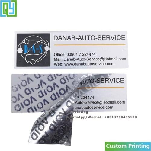 1000pcs 20x60mm Free Shipping Customized Printing Void Label Tamper Evident Labels Envelope Sealing Tape Security Seal