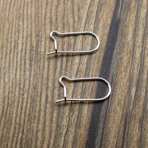 10x18x0.7mm Earring Hook,solid 925 sterling silver Earring Wire Hooks, Sterling Silver Earring Clasp Findings Accessories ,2pair