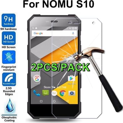 2PCS For NOMU S10 Screen Protector Tempered Glass Film Ultra-thin 9H Premium Protective Film for Nomu S10 Tempered Glass ]
