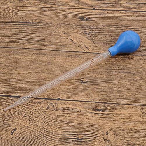 5ml/10ml/20ml/50ml Glass Scale Line Dropper Pipette Lab Dropper Measuring Dropping Pipet Blue Rubber Head Pipettes Measuring