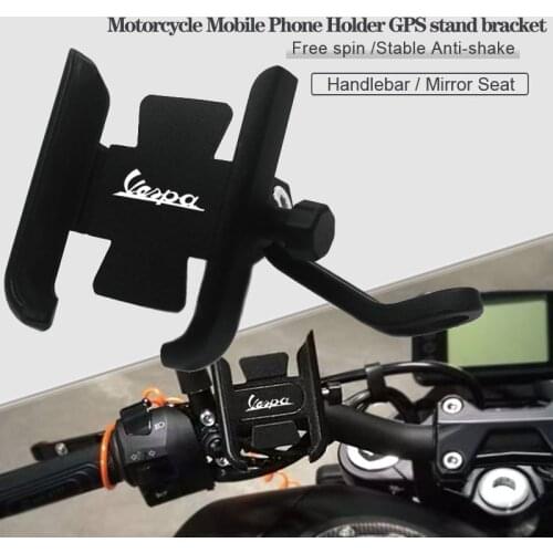 For VESPA 125 VNA-TS PX80-200/PE/Lusso Motorcycle Accessories handlebar Mobile Phone Holder GPS stand bracket