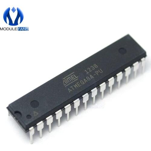 ATMEGA8A-PU ATMEGA8A MEGA8A DIP-28 8-bit with 8K Bytes In-System Programmable Flash ATMEGA8 DIP Original 28P 28pin