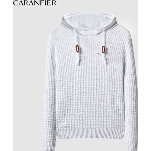 Мужские кардиганы с капюшоном CARANFIER China At AliExpress