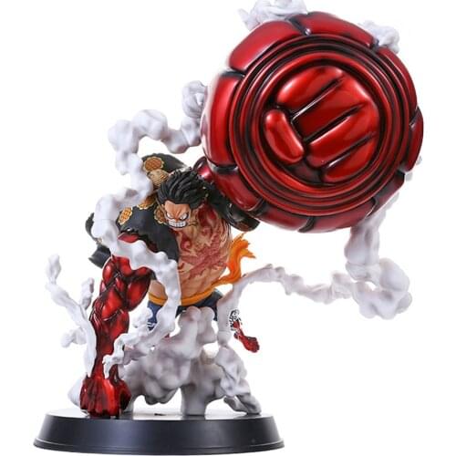 Japanese Anime Big Hand Luffy Gear 4 Model Figure Action Toys Girls Boys Car Ornaments Doll Souvenir Adult Decor Xmas Box Gift