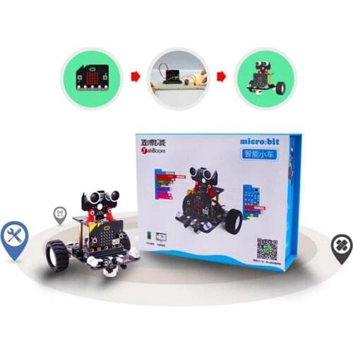 Hot sale 2WD Educational Graphical Programmable Micro:bit Smart Robot Car for Microbit for Kids