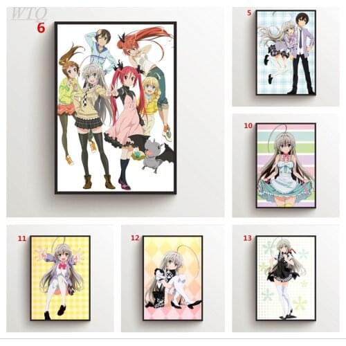 Haiyore! Nyaruko-San Nyarlko Anime Posters Canvas Painting Wall Decor Picture Wall Art Photos for Childrens Room Home Decor