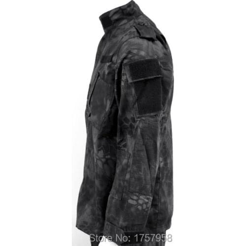 US Camouflage Uniform Kryptek Typhon Camo ACU style Uniform Set Military Shirt and Pants Mandrake and Highlander Camo