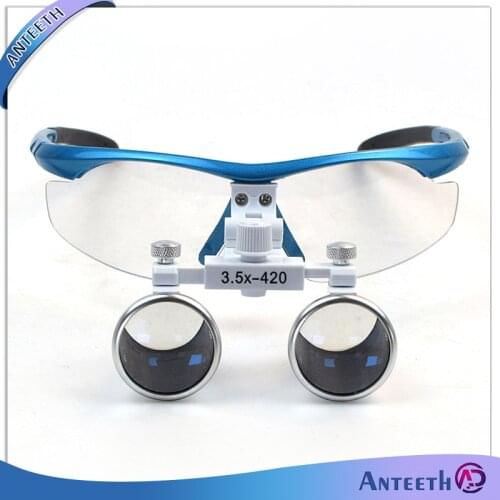 Beauty Plastic Surgery Veterinary Pet Used Colorful Dental 3.5x 420mm Eye Loupes Surgical Glass Binocular Magnifiler