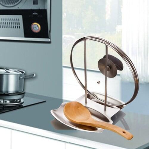 Kitchen accessories stainless steel pot rack lid rest rack spoon rack household appliances goods LB11284