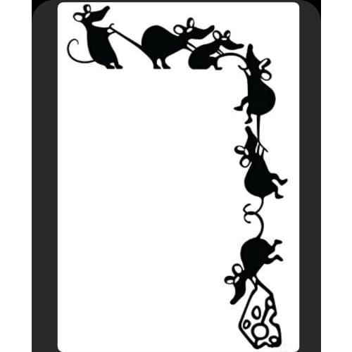 Mouse Steals Cheese Shape Metal Cutting Die DIY For Scrapbooking Decoration Crafts