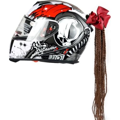 New Motorcycle Helmet Handmade Dreadlocks Women Sexy Cool Decoration Punk Dirty Braid Motocross Racing for All Riders