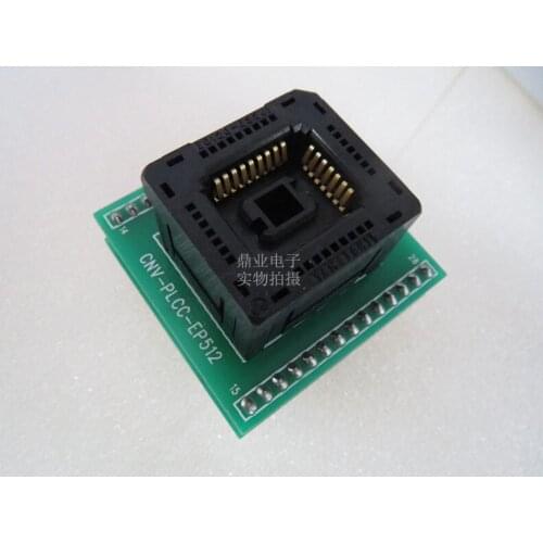 Original YAMAICHI IC Test Seat CNV-PLCC-EP512 Burning Programmer PLCC32/DIP28 Socket Adapter