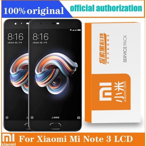 Original LCD with frame For Xiaomi Mi Note3 LCD Display Touch Screen with frame Replacement Accessories For xiaomi mi Note 3 LCD