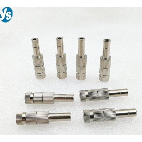 YS Spray Injector Atomization Head Mist Spraying System Nozzle Quick Push, Misting Fogging Spray Sprinkler, Atomizing Nozzle