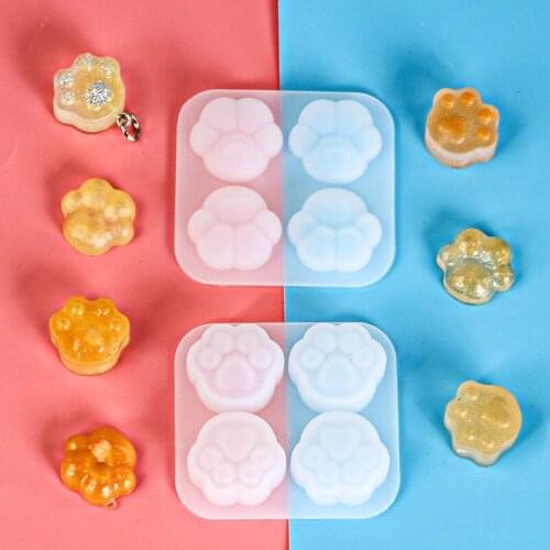 Cat Paw Silicone Mold DIY Making Jewelry Handmade UV Resin Epoxy Mould Craft