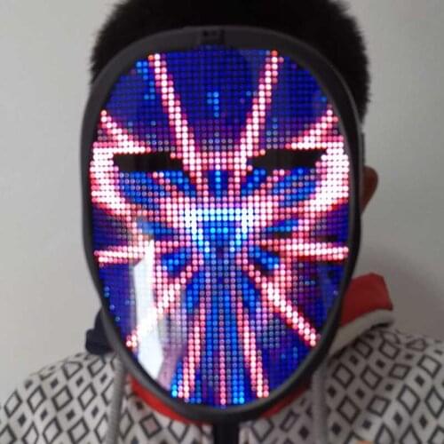 Bluetooth matrix costume wearable led costume decoration christmas led matrix figure customizable movie app me contro te party