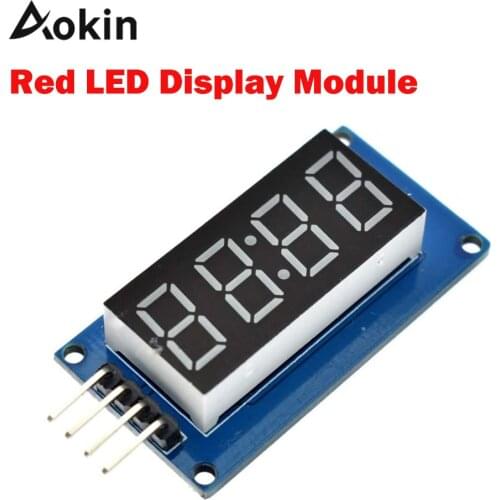 TM1637 4 Bits Digital LED Display Module diy For arduino 7 Segment 0.36 Inch Clock RED Anode Tube Four Serial Driver Board Pack