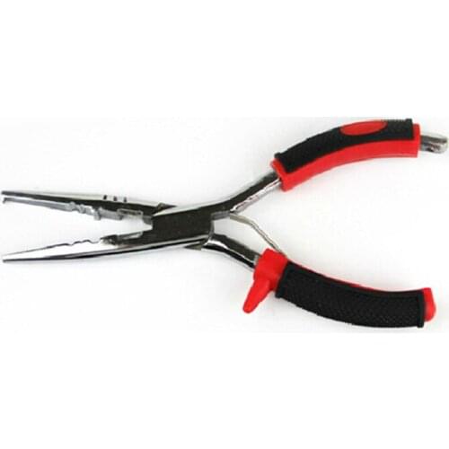 1 Pcs Liansen outdoor, medium lua pliers, marine fishing supplies, fishing, red and black pliers, stainless steel fishing pliers