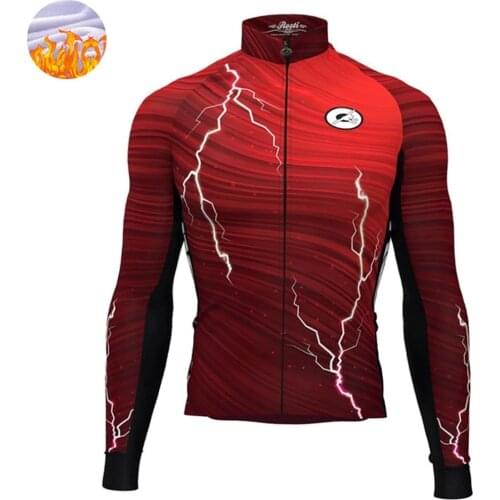 Rosti Winter Cycling Wear Mens Cycling Jacket Mountain Bike Warm Shirt Outdoor Warm Fleece Clothes Maillot Ciclismo Hombre2021