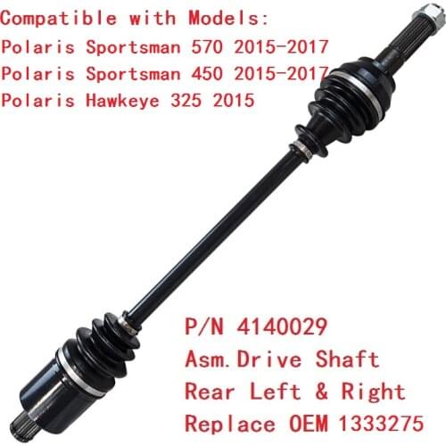 Rear CV Axle Drive Shaft 1333275 For Polaris Sportsman 570 Sportsman 450 2015-2017 Hawkeye 325 2015