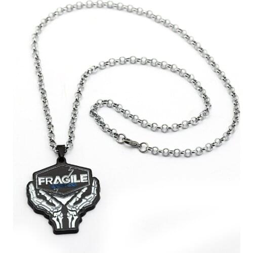Game Death Stranding Necklace Women Black Metal Pendant Necklace Beads Chain Necklace Men Jewelry Accessories Collares Kolye