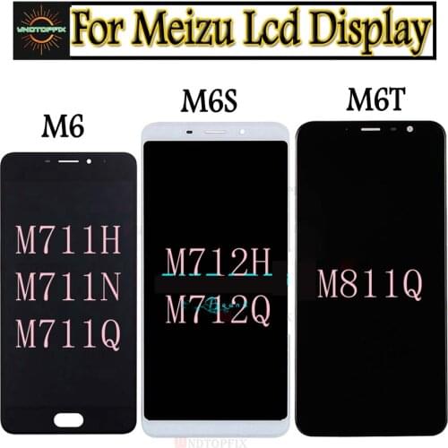 For Meizu M6 LCD Display Touch Screen M711H M711M M711Q M6S M712H M712Q LCD With Frame For MEIZU M6T LCD M811Q Screen Replace