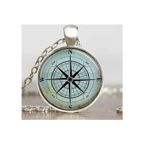 US movie golden compass necklace pendant new 1pcs/lot Wind Rose Steampunk chain jewelry friends gift women fashion 2017