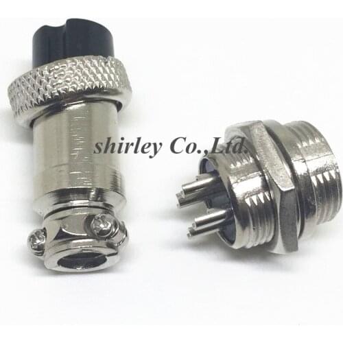 10pair GX16-4 4Pin 16mm Male & Female Butt joint Connector kit GX16 Socket+Plug,RS765 4P Aviation plug interface