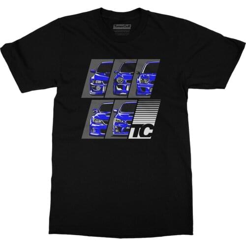 2019 Fashion Hot sale 100% cotton Japanese car Generations | JDM TUNER CAR APPAREL TURBO SUBIE IMPREZZA AUTO T-SHIRT Tee shirt