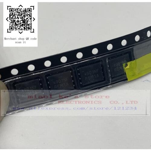 [5pcs~10pcs/1lot]100%New original: NTMFD4901NFT1G NTMFD4901NF 4901NF - MOSFET 30V 2N-Channel High Side 18A / Low Side 30A, 8DFN