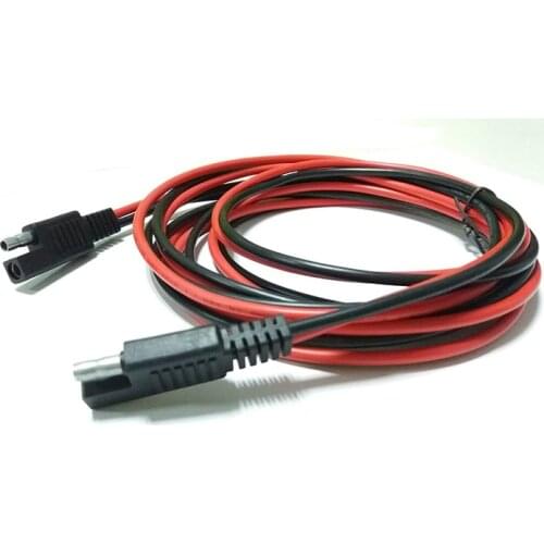 8 Feet SAE to SAE Plug Quick Connector 20A/1015/14AWG Copper Cord Extension Power Cable for Automobile Car Washer Inflator Pump