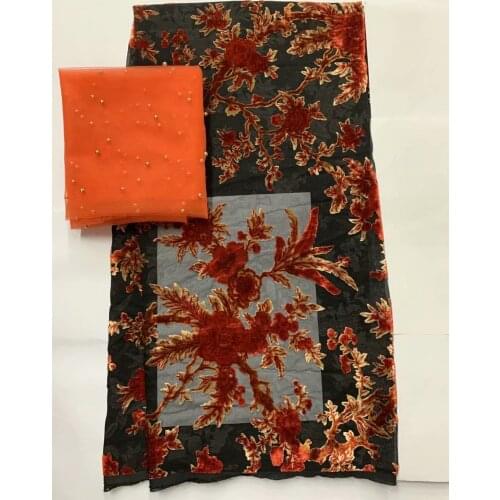 Ruban satin velvet lace fabric 2021 tissu dentelle african lace fabric nigerian lace materials high quality 5+2yard