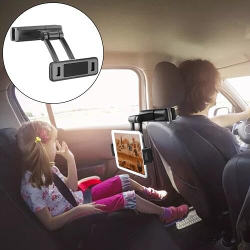 Car Headrest Tablet Mount Holder Stretchable Viewing Angle Car Devices Backseat Holder Rack Replacement Rack
