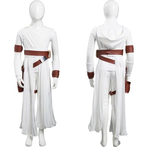 The Rise of Skywalker Rey Cosplay Costume Kids Children Pants Top Outfits Halloween Carnival Suit
