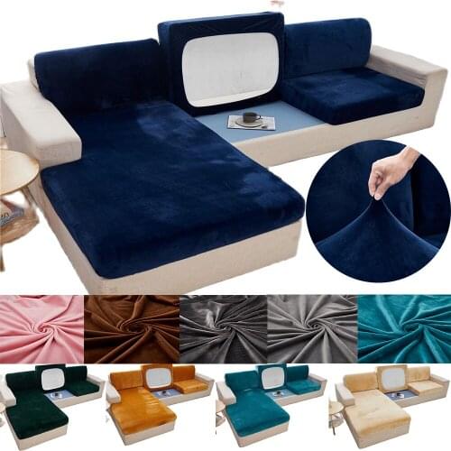 Elastic Sofa Cover Solid L Shape Sofa Covers For Living Room Furniture Protector Stretch Slipcover Couch Cover 1/2/3/4 Seater
