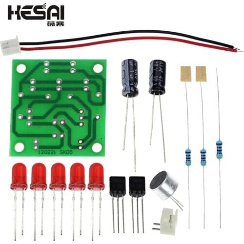 Voice Control LED Melody Light DIY Kits Production Suite Small Electronic Learning Electronic Kits