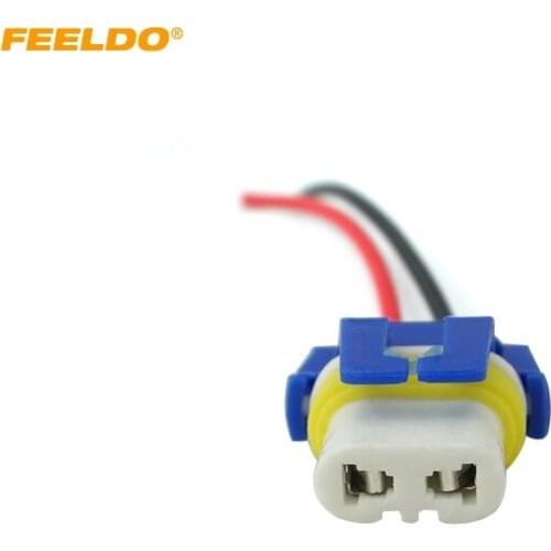 FEELDO 20Pcs 9005 female ceramic bulb socket case for Halogen headlamp pigtail connector holder #AM5459