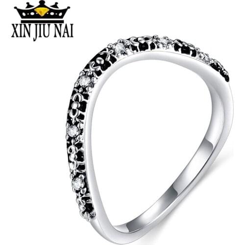Hanfeng Female Closed Ring Fashion Personality Retro Fashion Silver Hand Jewelry Silver Ring Birthday Gift Anniversary