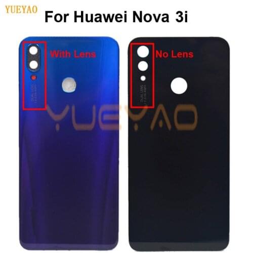 Cover for Huawei Nova 3i Battery Cover Back Glass Rear Battery Cover Door Housing For Huawei Nova 3i Battery Cover Replace