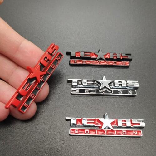 Metal Lone Star Teas Edition Emblem for Jeep Grand Cherokee Renegade Patriot Compass Wrangler Liberty SUV Car Body Decoration