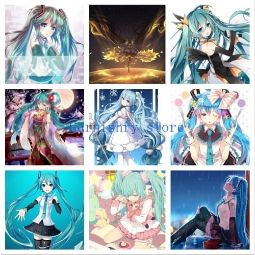 Full Round Square Drill 5D DIY Diamond Painting Anime Future Girl Cross Stitch Kits Diamond Embroidery Mosaic Home Decor